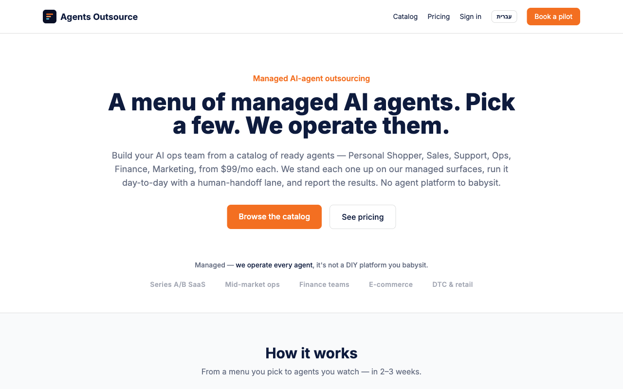 OpsAgents Agents Outsource